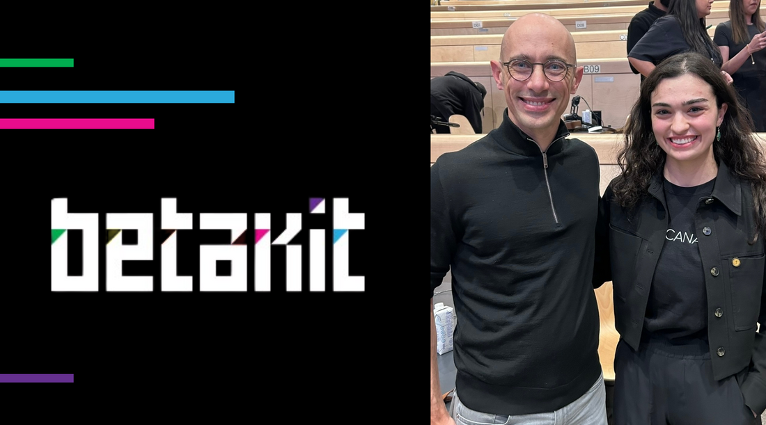 Toothpod Co-Founder Vishar Yaghoubian Meets Shopify CEO Tobi Lütke at BetaKit Town Hall